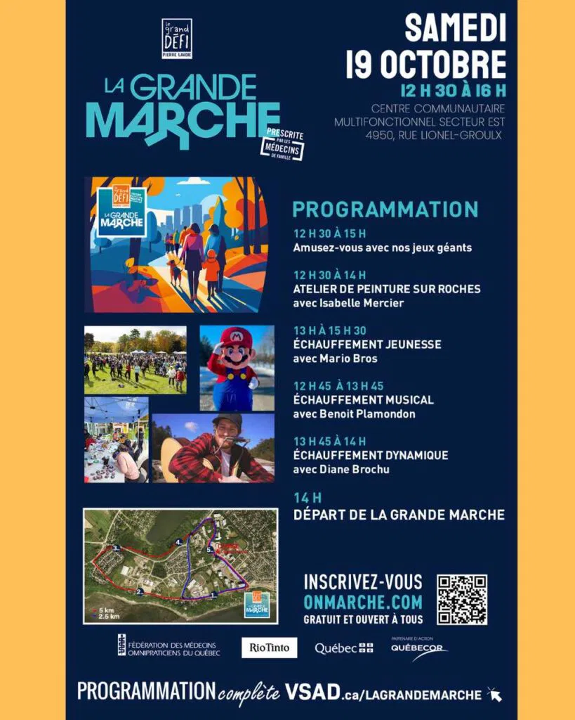 La Grande Marche du Défi Pierre Lavoie-PROGRAMMATION