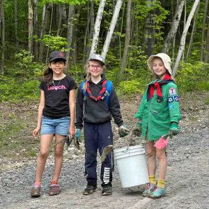 La corvée avec les Scouts